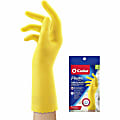 O-Cedar Playtex Handsaver Gloves - Hot Water, Chemical Protection - X-Large Size - Latex, Nitrile, Neoprene - Yellow - Long Lasting, Durable, Anti-microbial, Odor Resistant, Comfortable, Textured Fingertip, Textured Palm, Reusable - For Household