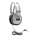 HamiltonBuhl™ SchoolMate™ Deluxe HA7 Mono/Stereo Headphones With 3.5mm Plug, Silver/Black