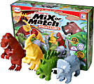 Popular Playthings Magnetic Mix Or Match Dinosaurs, Assorted Colors, Pack Of 4 Dinosaurs