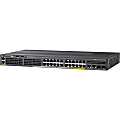 Cisco Catalyst 2960X-24PD-L Ethernet Switch - 24 Ports - Manageable - Refurbished - 2 Layer Supported - PoE Ports - 1U High - Rack-mountable - Lifetime Limited Warranty