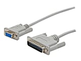 StarTech.com 10 ft Cross Wired DB9 to DB25 Serial Null Modem Cable - F/M - Null modem cable - DB-9 (F) to D - SCNM925FM 1 thumbnail image