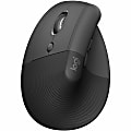 Logitech Lift Left Vertical Ergonomic Mouse, Left-handed, Wireless, Bluetooth or Logi Bolt USB, Quiet clicks, Graphite - 910006467 1 thumbnail image