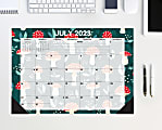 2023-2024 Willow Creek Press Academic Monthly Desk Pad Calendar, 12” x 17”, Mad For Mushrooms, July 2023 To June 2024 