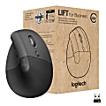 Logitech Lift for Business, Vertical Ergonomic Mouse, Wireless, Bluetooth, Logi Bolt USB, Quiet clicks, Graphite - 910006491 1 thumbnail image