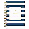 Day Designer Frosted Daily/Monthly Planner, 8" x 5", Navy Stripe, January To December 2022, 103623 1 thumbnail image