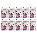Charles Leonard Push Pins, 7/16" x 1/4", Clear, 100 Push Pins Per Box, Pack Of 10 Boxes 1 thumbnail image