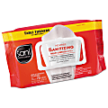 Sani Professional® Table Turners® No-Rinse Sanitizing Multi-Surface Wipes, 9" x 8", 25.63 Oz, 72 Wipes Per Pack, Carton Of 12 Packs