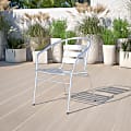 Flash Furniture Lila Restaurant Stack Chair, Gray 1 thumbnail image
