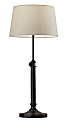 Adesso® Simplee Mitchell 2-Piece Table Lamp Set, Natural Shades/Antique Black Bases 1 thumbnail image