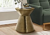 Monarch Specialties Rye Accent Table, 20"H x 22"W x 22"D, Gold 1 thumbnail image