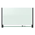 Quartet® Evoque™ Magnetic Unframed Glass Marker Whiteboard, 85" x 48", White/Black 1 thumbnail image