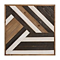 Uniek Kate And Laurel Shiplap Wood Plank Art, 23-3/4" x 23-3/4", Ballez