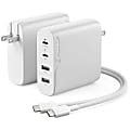 ALOGIC Rapid Power 4X100 GaN Charger - Power adapter - 100 Watt - 5 A - PD 3.0 - 4 output connectors (2 x USB, 2 x USB-C) - on cable: USB-C - white - United States