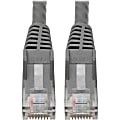 Tripp Lite Cat6 GbE Snagless Molded Patch Cable UTP Gray RJ45 M/M 6in 6" - 1 x RJ-45 Male Network - 1 x RJ-45 Male Network - Gold Plated Contact - Gray 1 thumbnail image