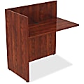Lorell® Essentials 42"W Reception Computer Desk Return, Cherry 1 thumbnail image