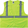 Ergodyne GloWear Safety Vest, Polyester Mesh, Type-R Class 2, 4X/5X, Lime, 8210Z 1 thumbnail image