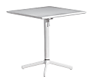 Zuo® Outdoor Big Wave Folding Table, Square, White