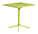 Zuo® Outdoor Big Wave Folding Table, Square, Lime