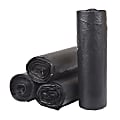 Inteplast HDPE Can Liners, 19 Microns, 40" x 48", Black, Pack Of 200 Liners