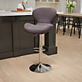 Flash Furniture Contemporary Adjustable Fabric Bar Stool, Gray/Charcoal 1 thumbnail image