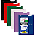 Mead Pocket Folder - 4 Internal Pocket(s) - Assorted - 6 / Pack