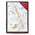 Markings by C.R. Gibson® Holiday Cards With Envelopes, 5" x 7", Merry Christmas Deer, Pack Of 18