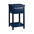 Sauder® Cottage Road Painted Side Table, 26-1/2"H x 15-3/16"W x 15-3/16"D, Indigo Blue