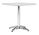 Zuo® Outdoor Christabel Table, Square, Aluminum