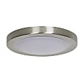 Luminance LED Disk Light, 12 Watts, 3000K/Warm White, 1150 Lumen, Bright Satin Nickel Trim 1 thumbnail image