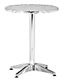Zuo® Outdoor Christabel Folding Table, Round, 31"H, Silver