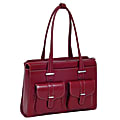 McKleinUSA Alexis Leather Ladies Briefcase, Red