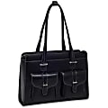 McKleinUSA Alexis Leather Ladies Briefcase, Black