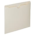 SKILCRAFT® Manila Double-Ply Tab File Jackets, Letter Size Paper, 8 1/2" x 11", Box Of 100