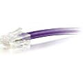 C2G-12ft Cat5e Non-Booted Unshielded (UTP) Network Patch Cable - Purple - Category 5e for Network Device - RJ-45 Male - RJ-45 Male - 12ft - Purple 1 thumbnail image