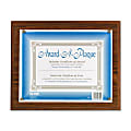 Nu-Dell Woodgrain Award-A-Plaque - 13" x 10.50" Frame Size - Holds 11" x 8.50" Insert - Wall Mountable - Horizontal, Vertical - 1 Each - Acrylic - Oak