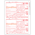 ComplyRight® 1099-B Tax Forms, 2-Up, Federal Copy A, Laser, 8-1/2" x 11", Pack Of 100 Forms