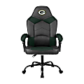 Imperial Adjustable Oversized Vinyl High-Back Office Task Chair, NFL Green Bay Packers, Black/Green