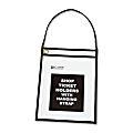 C-Line Stitched Shop Ticket Holders, 9" x 12", Clear, Box Of 15