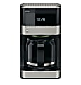 Braun BrewSense 12-Cup Programmable Coffeemaker, Black/Stainless