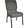 Flash Furniture Advantage Church Chair, Charcoal Gray/Silver Vein