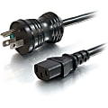 C2G 2ft 18 AWG Hospital Grade Power Cord (NEMA 5-15P to IEC320C13) - Black -  - 48013 1 thumbnail image