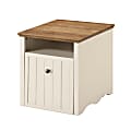 Whalen® Chelsea 20"D Vertical 1-Drawer Rolling File Cabinet, Antique White