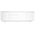 Eurostyle Birmingham 84"W Sideboard, High Gloss White