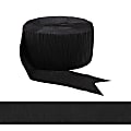 Amscan Go Brightly Crepe Paper Streamer, 5" x 972", Black 1 thumbnail image