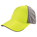 Ergodyne GloWear 8931 Hi-Vis Reflective Stretch Fit Hat, Blank, S/M, Lime