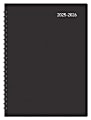 2025-2026 Office Depot® Brand 18-Month Weekly/Monthly Academic Planner, 6" x 8", 30% Recycled, Black, July 2025 To December 2026 1 thumbnail image