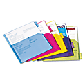 Cardinal Extra-tough Poly Dividers - 20 Tab(s) - 5 Tab(s)/Set - 8.5" Divider Width x 11" Divider Length - Letter - 3 Hole Punched - Multicolor Poly Divider - Multicolor Poly Tab(s) - 4 / Pack