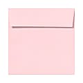 LUX Square Envelopes, 5 1/2" x 5 1/2", Peel & Press Closure, Candy Pink, Pack Of 1,000