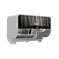 Kimberly-Clark Professional ICON Coreless Standard 2-Roll Toilet Paper Dispenser With Faceplate, Horizontal, Ebony Wood Grain 1 thumbnail image