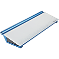 Quartet Dots Glass Dry-Erase Desktop Computer Pad - 18" (1.5 ft)x 6" (0.5 ft) - White/Blue Glass Surface - Rectangle - Horizontal - Desktop - 1 Each 1 thumbnail image